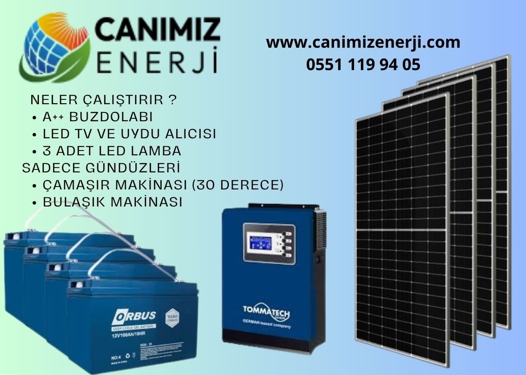 3 KW Güneş Enerji Sistemi